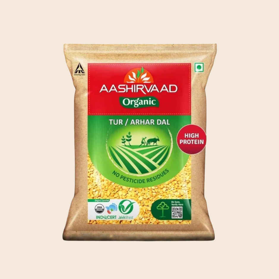 Aashirvaad Organic Arhar/Tur Dal | Rich In Protein
