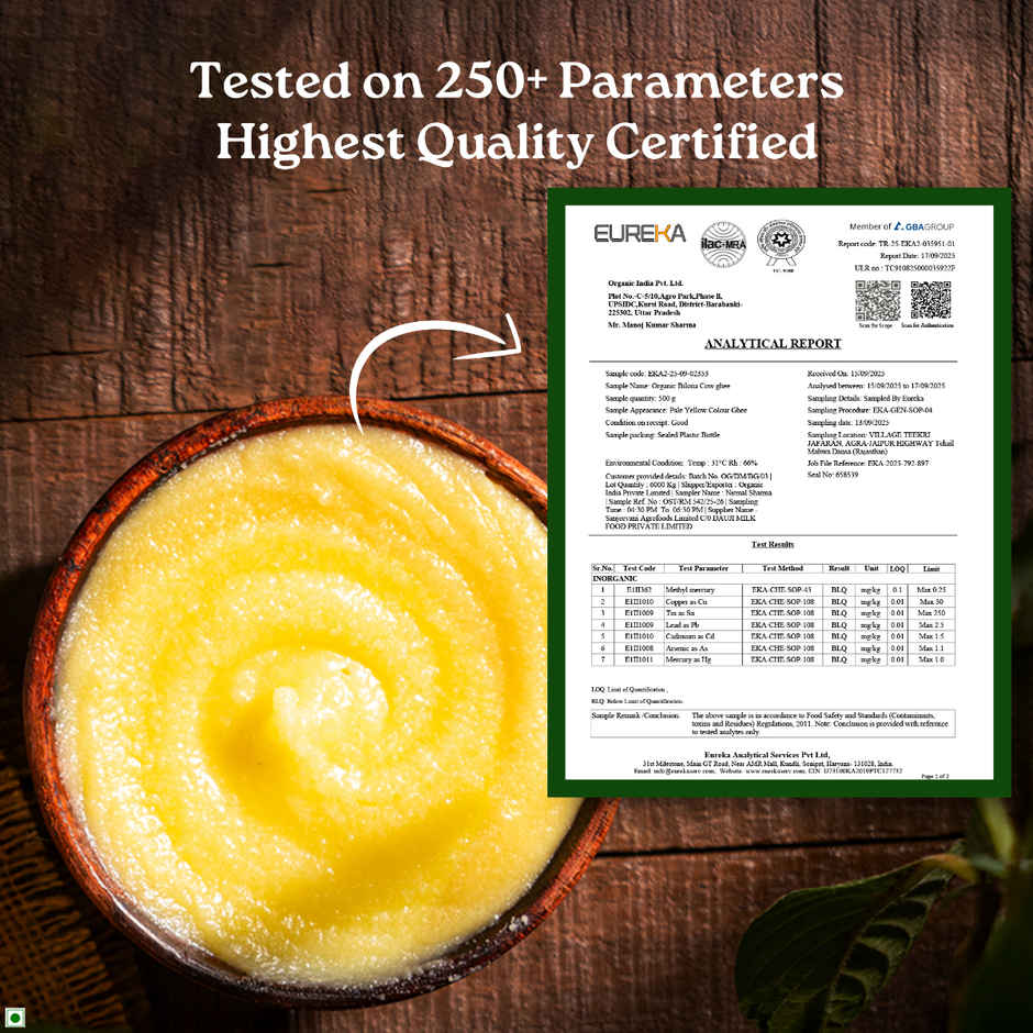 A TATA Product - Organic India Bilona Cow Ghee