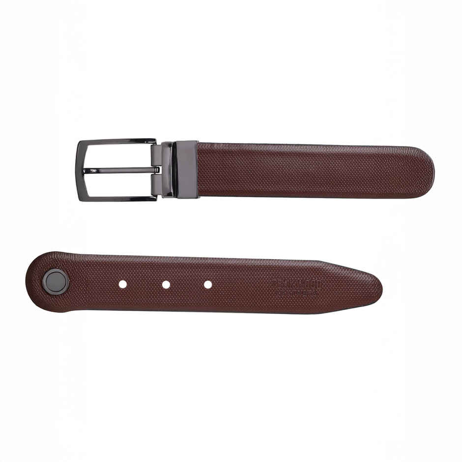 Teakwood Men's Leathers Belt | Black and Brown - 36 in