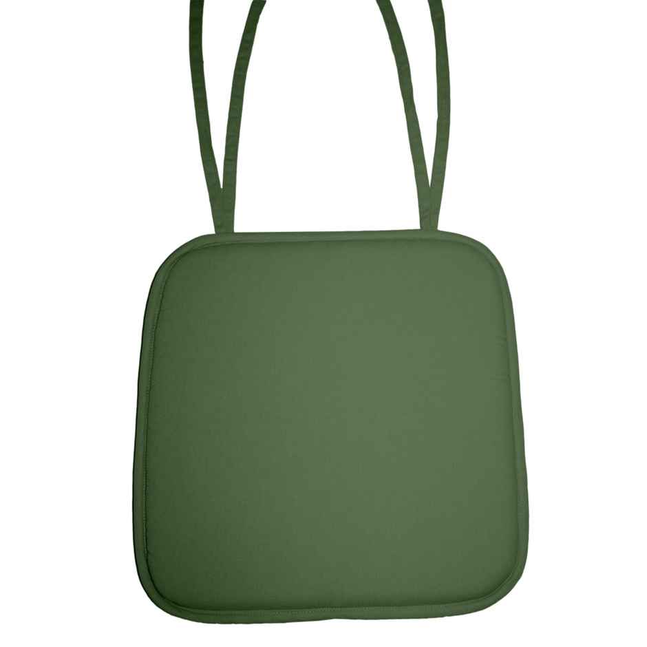 Lushomes Reversible Chair Pads - Green | 15 x 15 inch