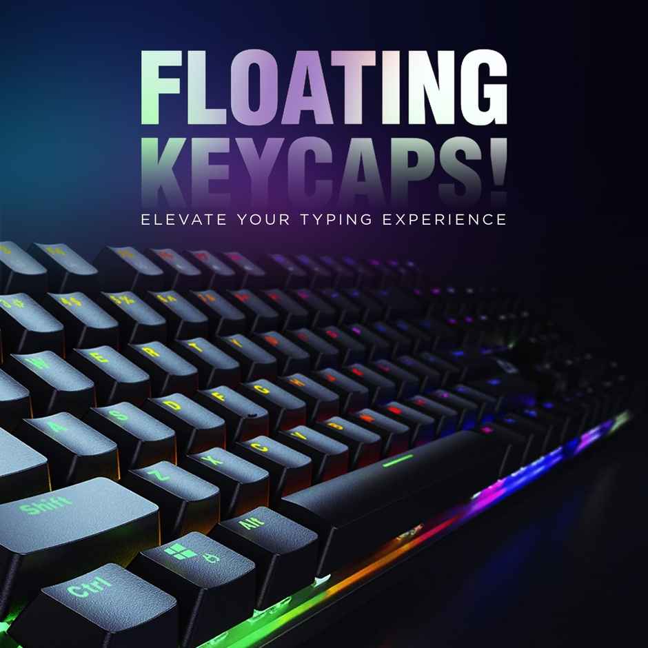 Intex Mechanical Wired Keyboard with RGB Light| 3 Level Brightness | Premium Plug & Play Keyboard