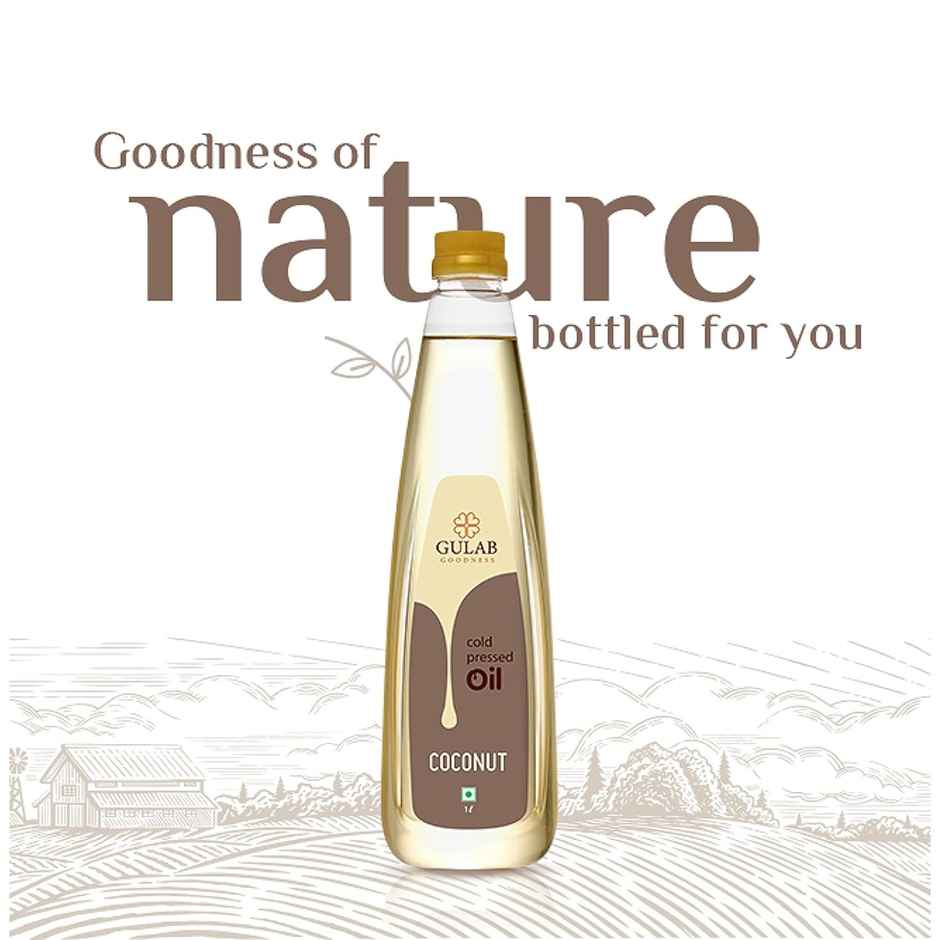 Gulab Coconut Cold Pressed Oil (Nariyal Oil) | Bottle