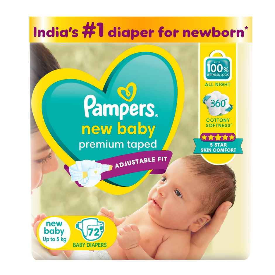 Pampers Active Baby Diapers | Taped Style | XS | 72 pcs