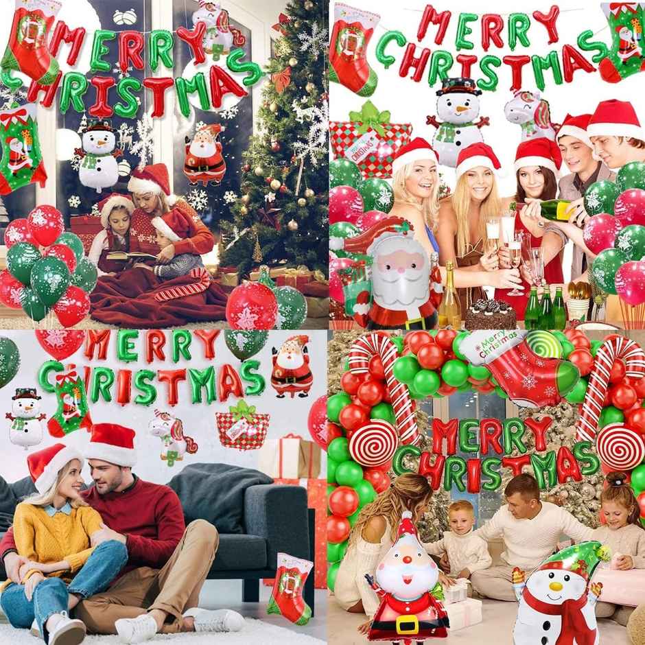 Merry Christmas Foil Balloon | Party Decoration | Picfest