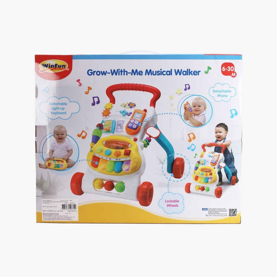 Winfun Grow-With-Me Musical Walker Baby Gear for Kids age 0M+