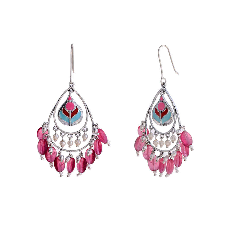 Voylla Bagh E Fiza Coloured Beads Earrings