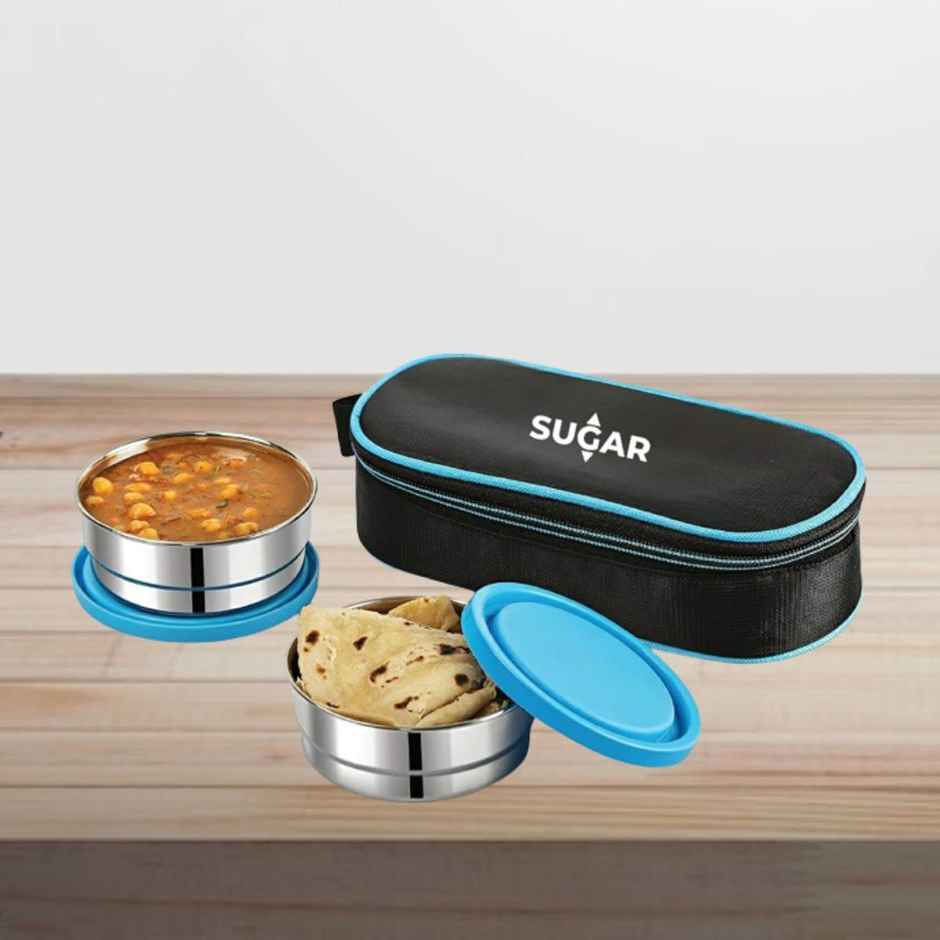 Sugar Homeware Glowell Stainless Steel Lunchbox With Bag For School Office Kids