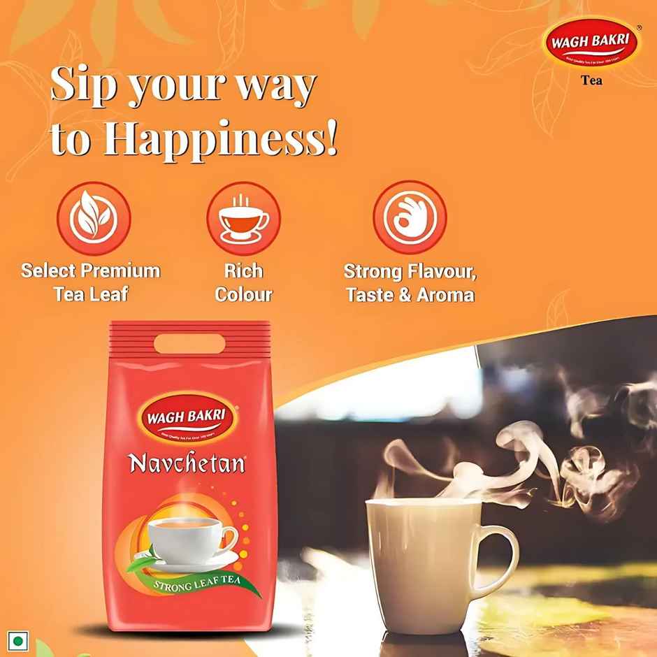 Wagh Bakri Navchetan Danedar Natural Tea