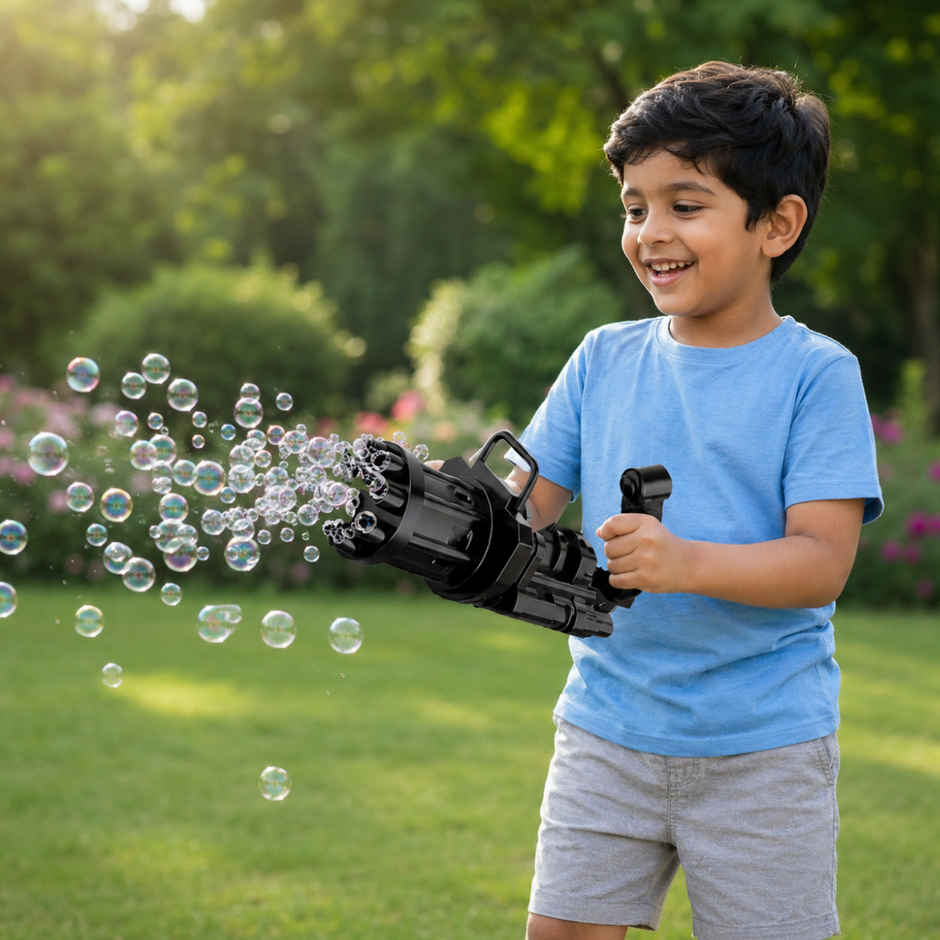Toytales Gattling Gun 8 Holes| Outdoor Play | Bubble Gun | Toy For Kids | Birthday Gift