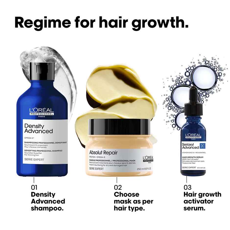 L'Oreal Professionnel Density Advanced Shampoo for Thinning Hair Visibly Increases Volume