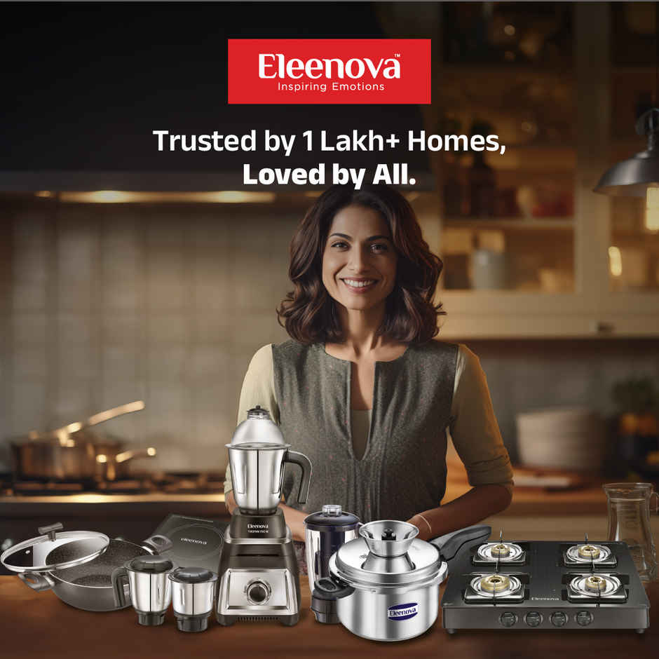 Eleenova Reflection 2000 W Induction-BIS-Approved, Crystal Glass, Smart-Sense, Indian Presets