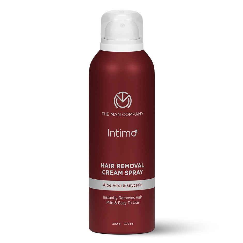 The Man Company Intimo Hair Removal Spray cream Spray (200 gm) I Contains aloevera & glycerin I for Men & Women |mild & easy to use