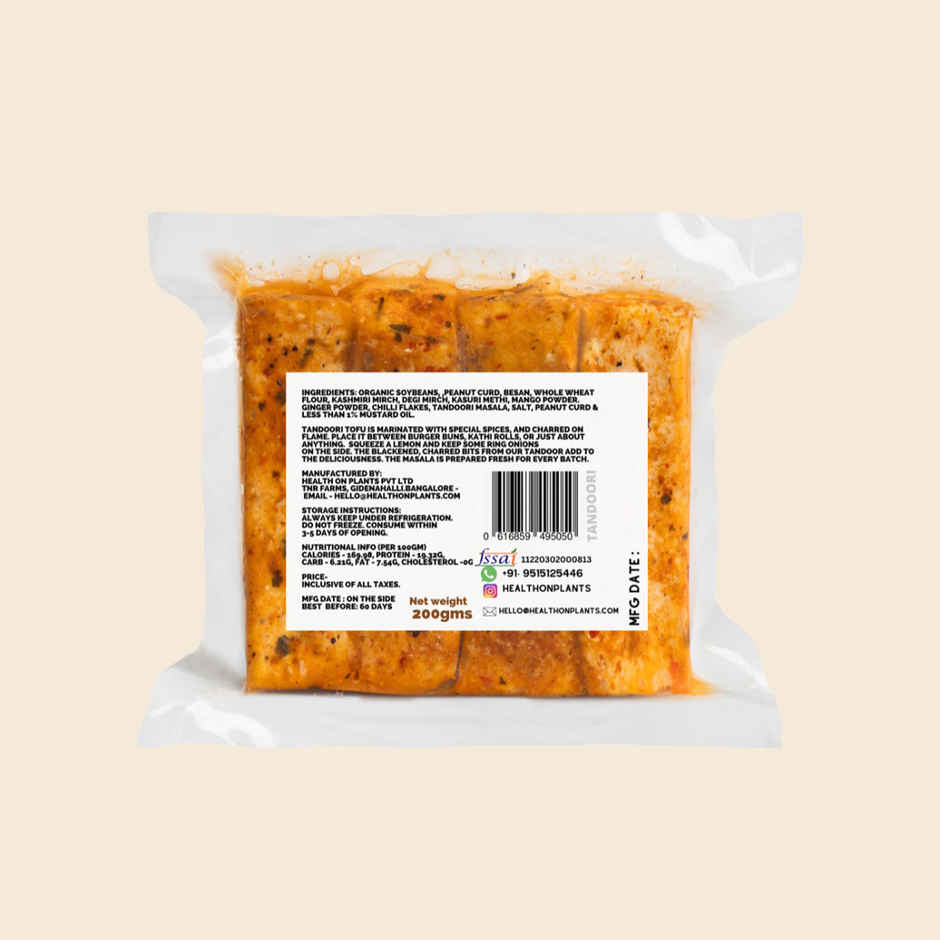 Health On Plants Tandoori Tofu