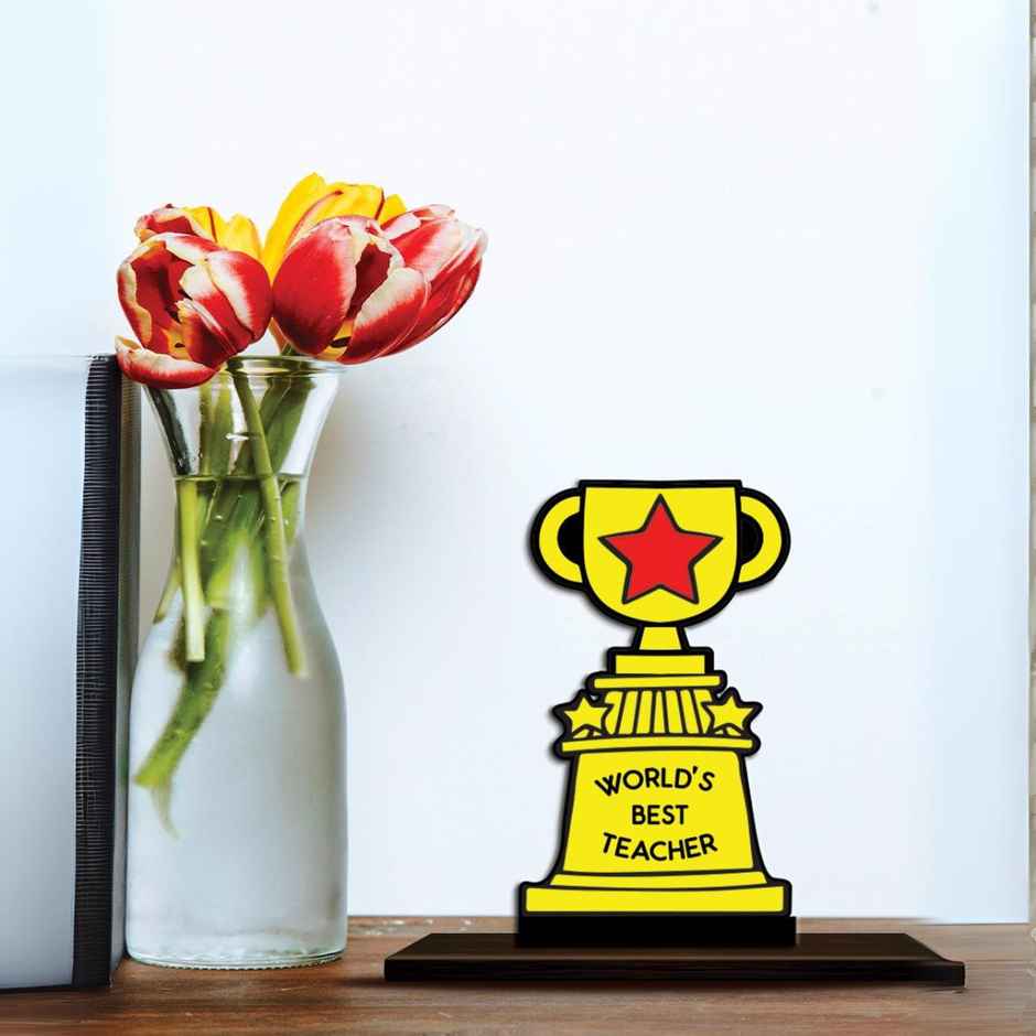 Best Teacher Trophy | Teachers Day Special | Mad Over Prints