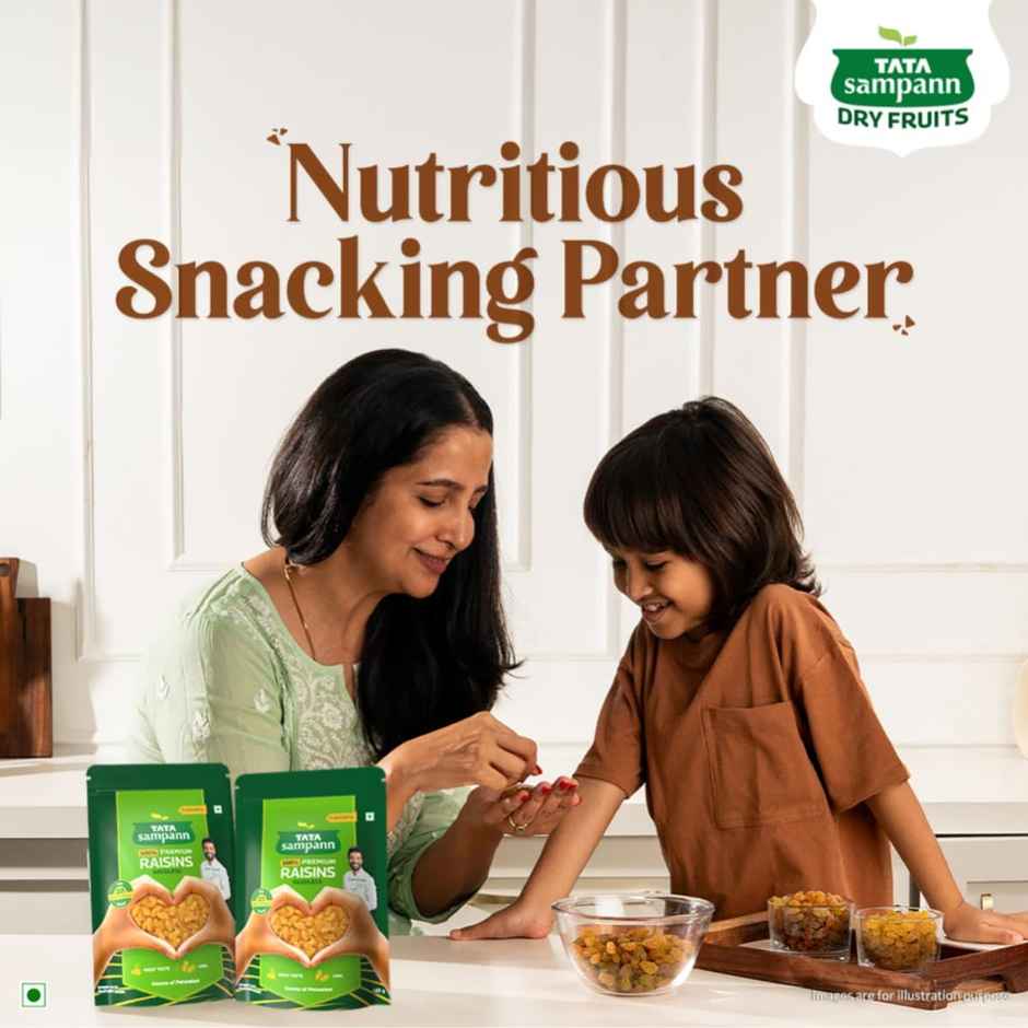 Tata Sampann Absolutely Pure Premium Raisins/Kishmish Seedless