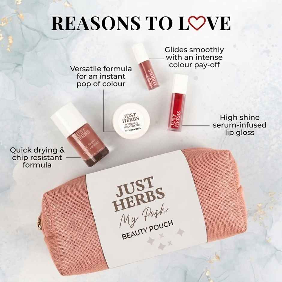 Just Herbs My Posh Beauty Kit | 3 in 1 Everyday Essential