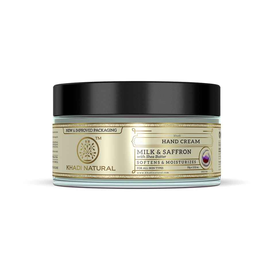 Khadi Natural Milk And Saffron Hand Cream | Moisturizes Dry Hands