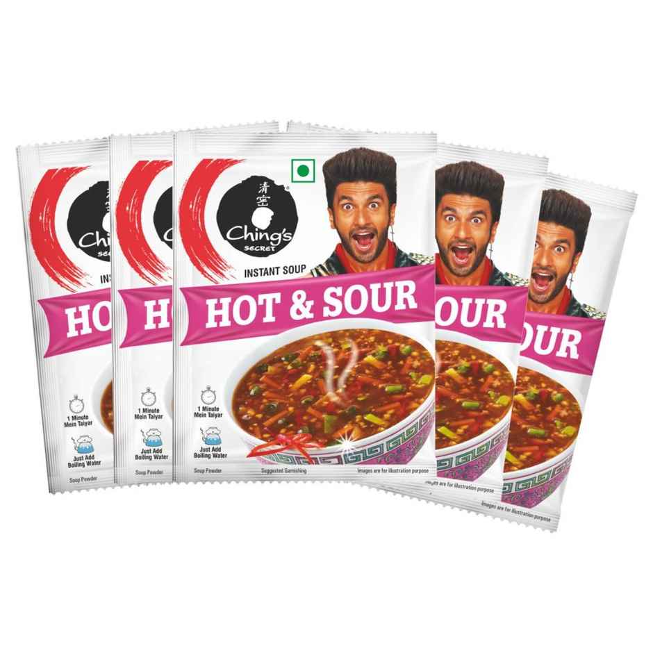 Ching's Secret Hot & Sour Instant Soup Pack of 5