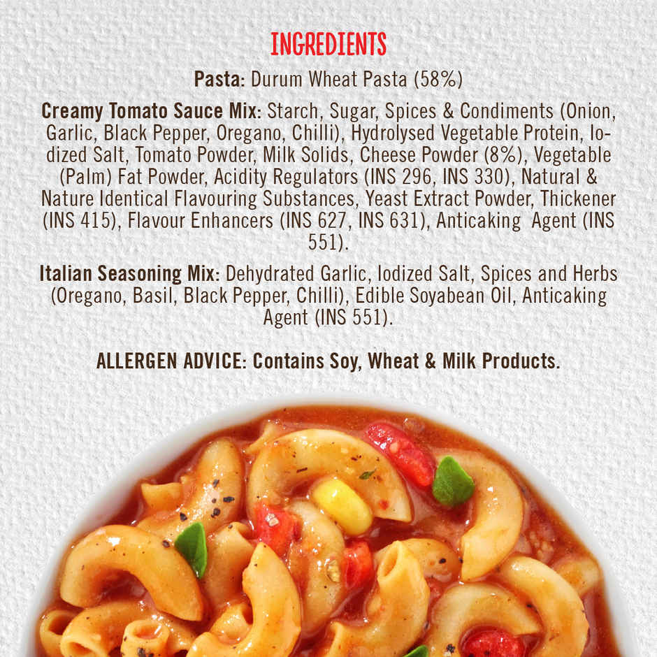 MOM Creamy Tomato Instant Pasta
