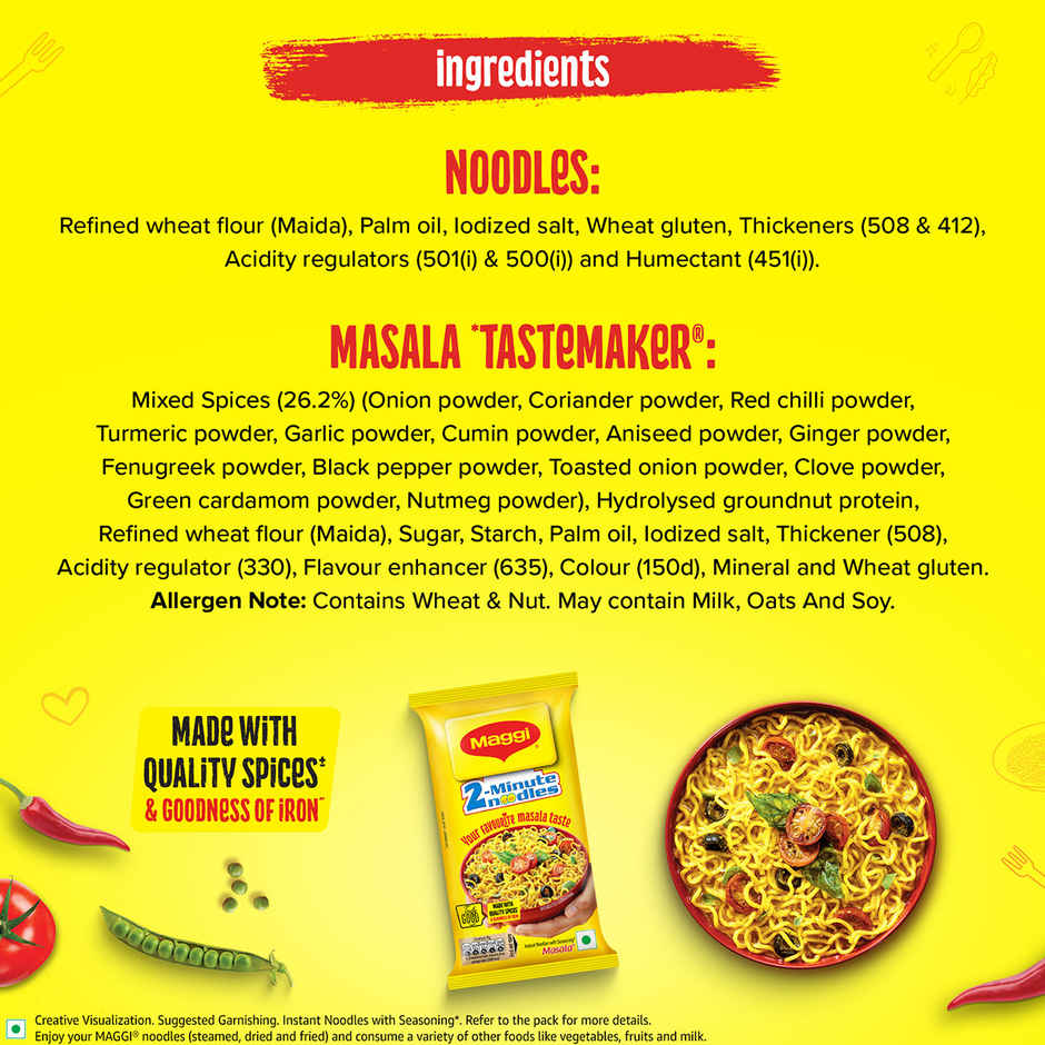MAGGI 2-Minute Instant Noodles | Masala Noodles | Made With Quality Spices