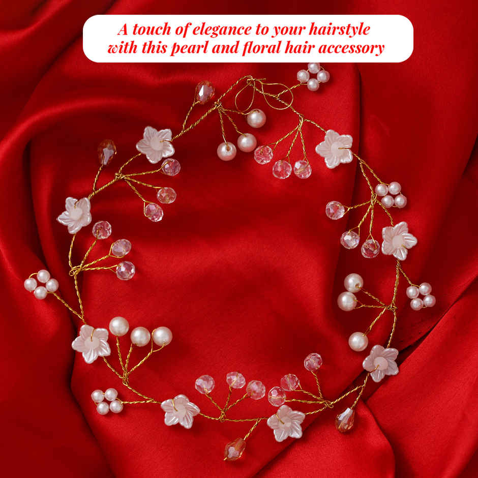 Beautiful Flower Hair Accessory - Traditional Indian Jewellery | Oye Happy