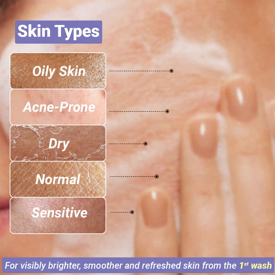 SEREKO Vitamin C Glowing & Brightening for Acne, Dark Spots & Excess Oil Face Wash