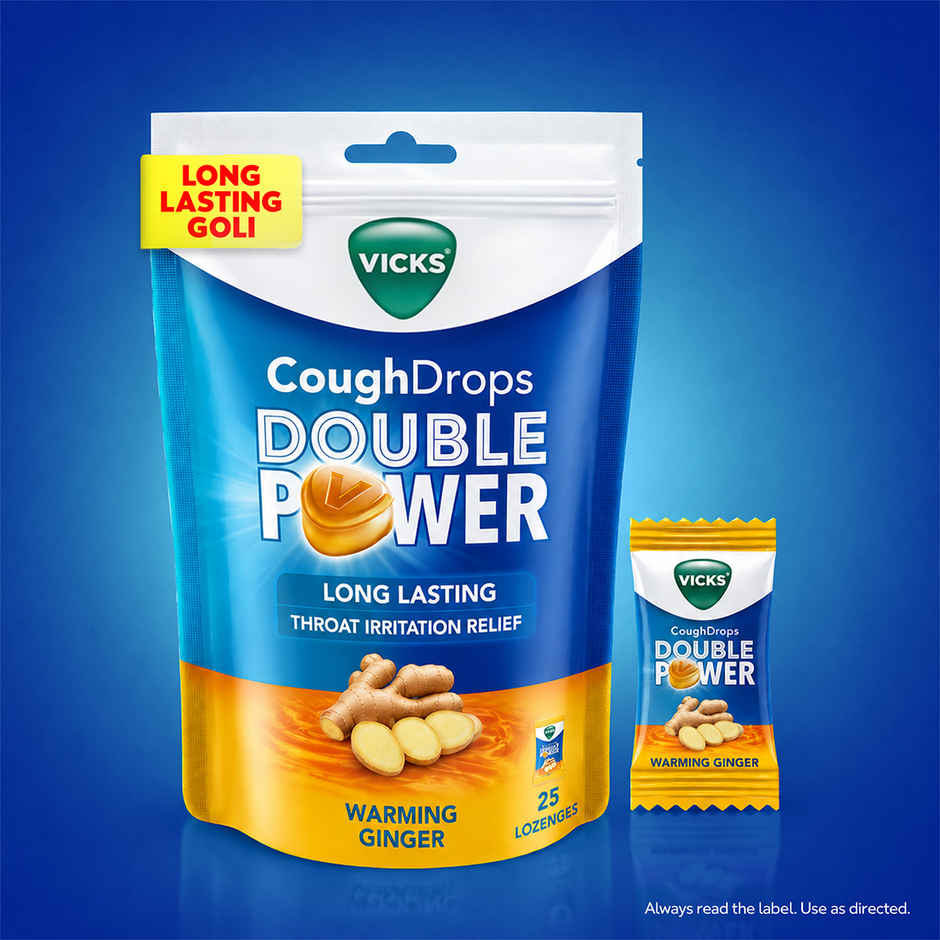 Vicks Cough Drops Double Power (Warming Ginger)