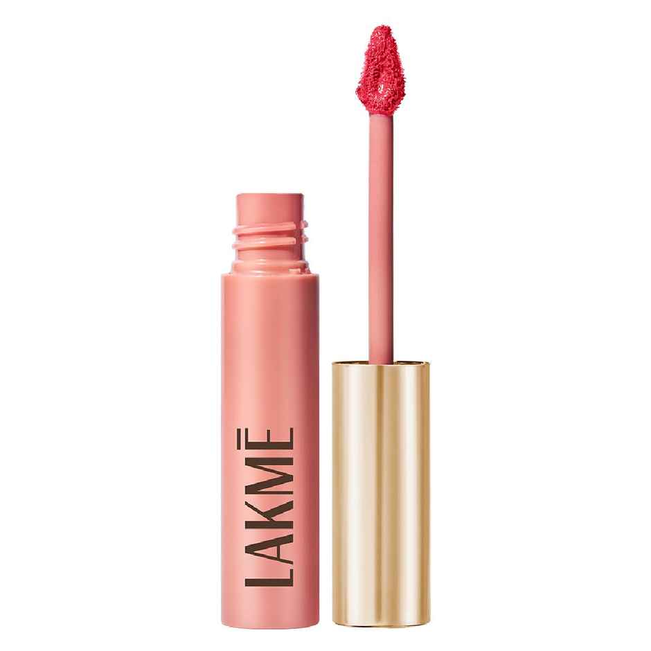 Lakme Double Duty Lip & Cheek Mousse Matte Lipstick & Soft Blush, Plum Feather