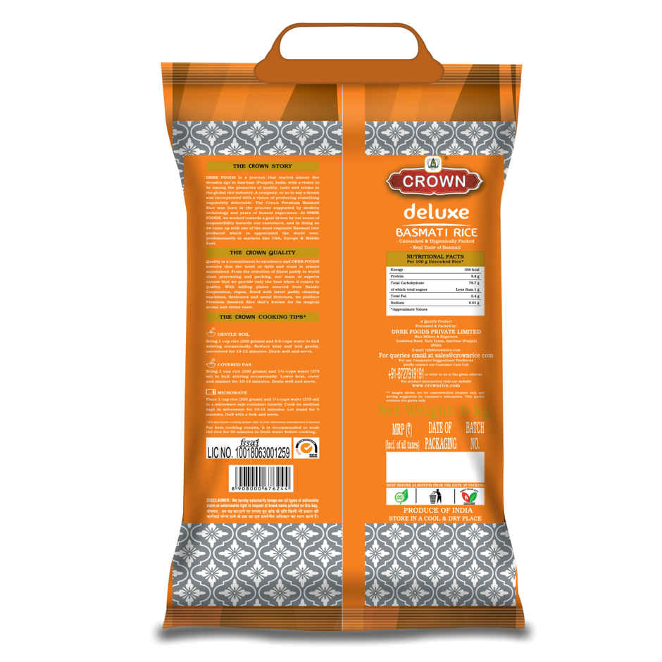 Crown Deluxe Basmati Rice (Medium Broken Rice)