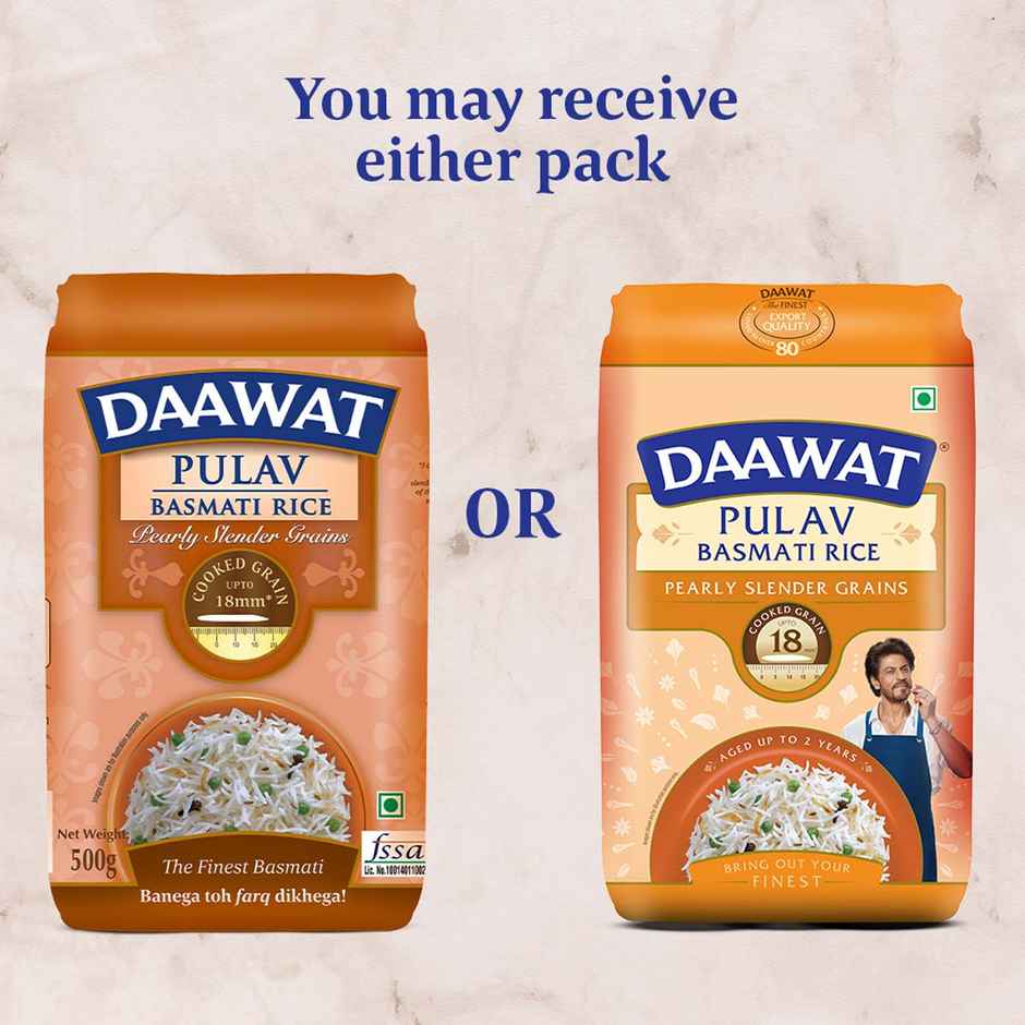 Daawat Pulav Basmati Rice | Long Grain Combo