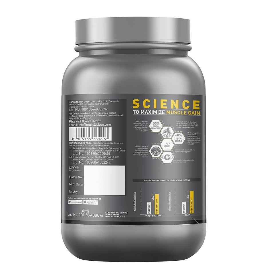 Muscleblaze Biozyme Performance Whey Protein