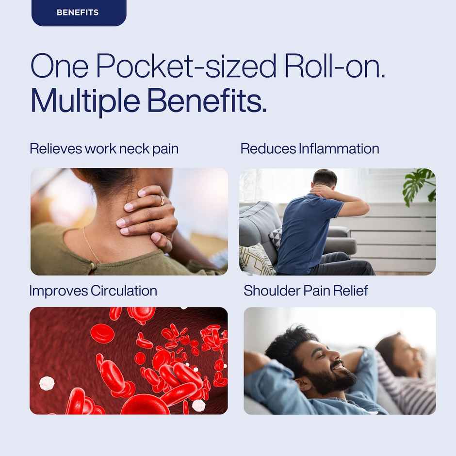 Puretive Neck Pain Roll-On for Neck and Shoulder Pain Relief