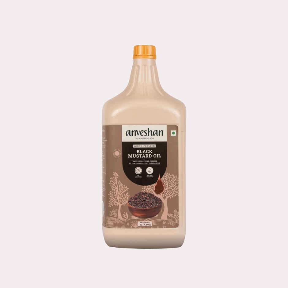 Anveshan Black Mustard (Sarson) Wood Cold Pressed Oil
