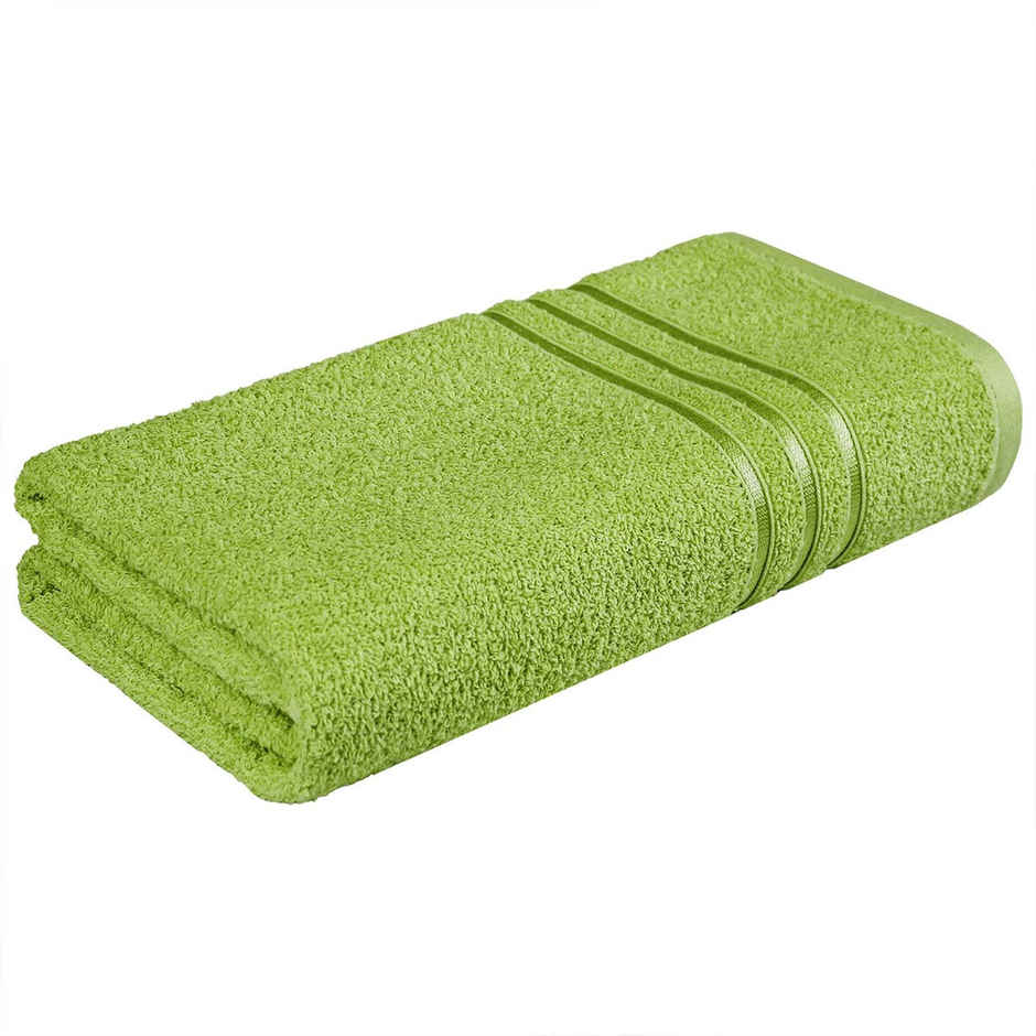 Home Elegance by myTrident Comfort Living Cotton Bath Towel | 70cm x 140cm | 400 GSM | Lime Green
