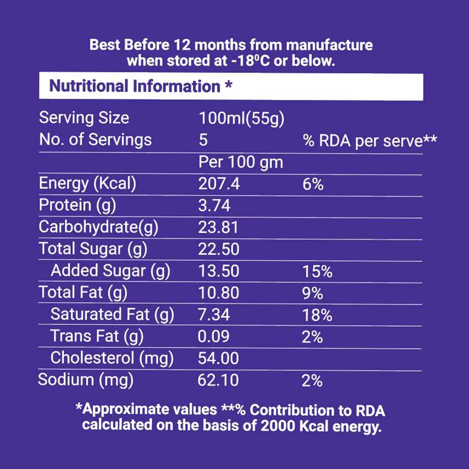 Dairy Day Black Currant Ice Cream Tub | Fruity & Creamy