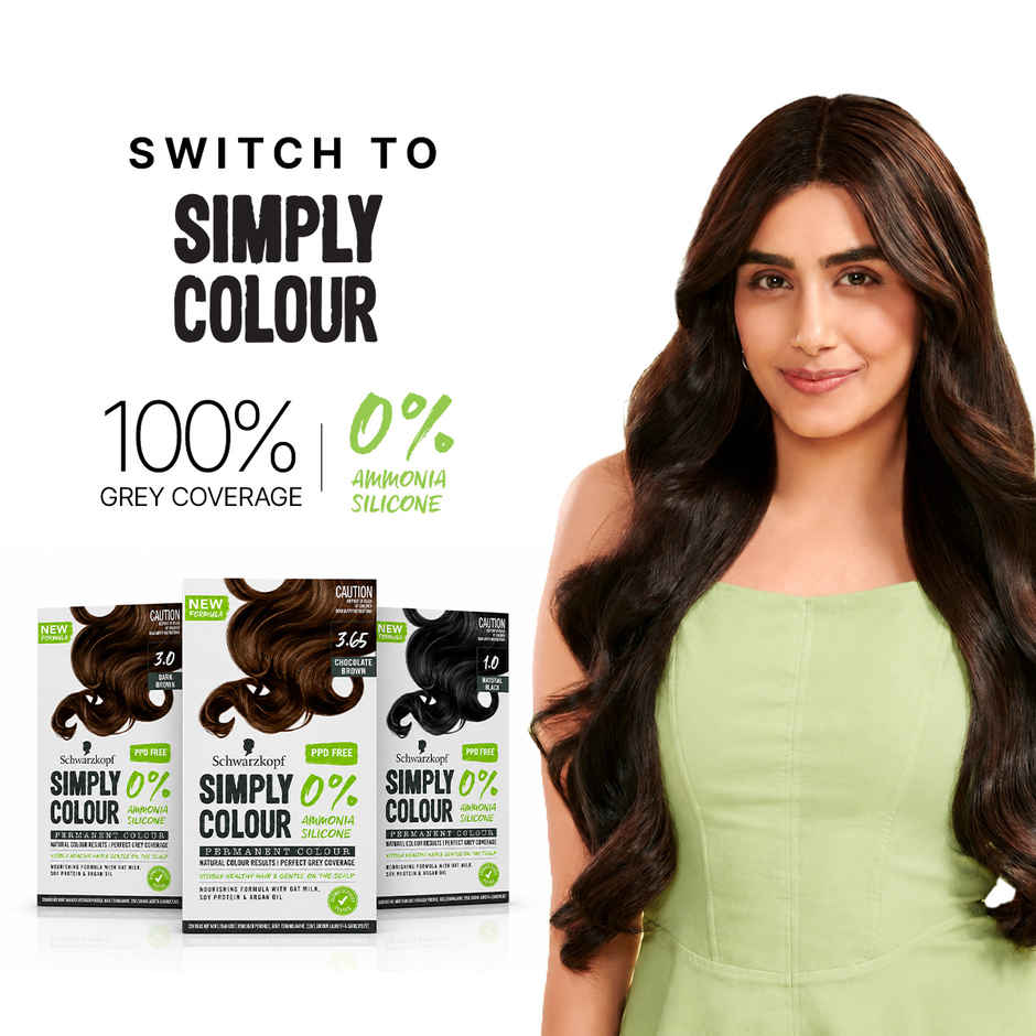 Schwarzkopf Simply Color Permanent Hair Colour 4-68 Chestnut Brown