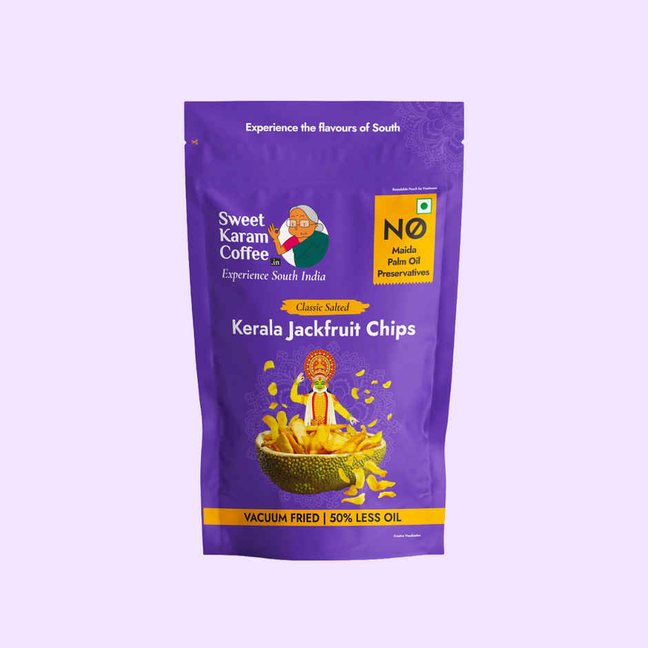 Sweet Karam Coffee Kerala Jackfruit Chips - Classic Salted - No Palm Oil