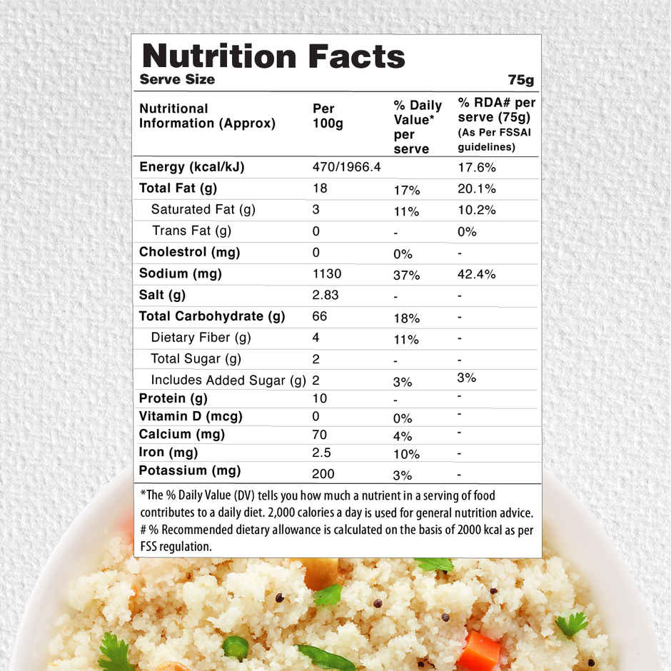 MOM Ghee Rava Upma With Bhujia