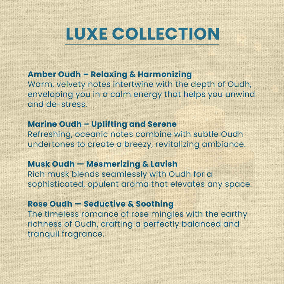 IRIS Oudh Aroma Tin Candles Luxe Collection | Assorted Gift Set