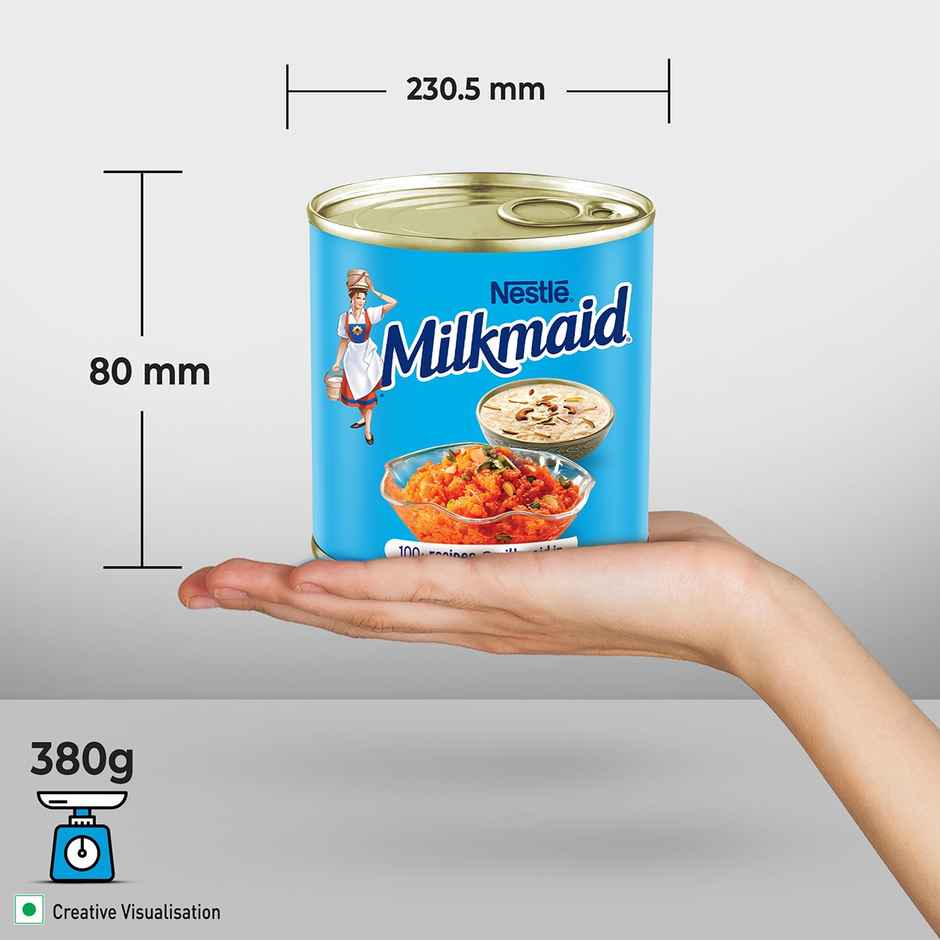 Nestle Milkmaid Partly Skimmed Sweetened Condensed Milk | Smooth & Delicious