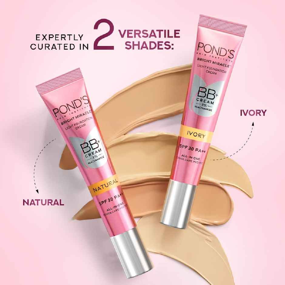 Pond's  Bb+ Cream | Instant Spot Coverage | Light Make-Up Glow | Ivory 18G