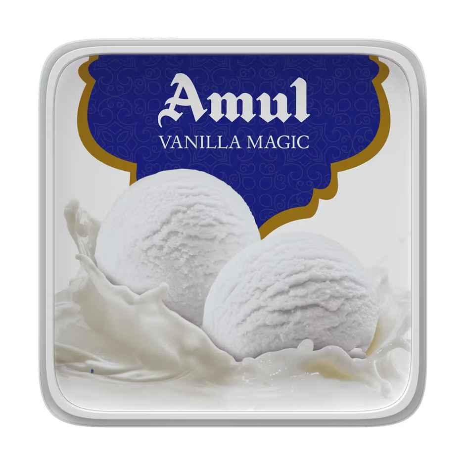 Cadbury Brownie Rich & Fudgy (38g) & Amul Vanilla Magic Ice Cream Tub | Creamy Delight (1L) Combo