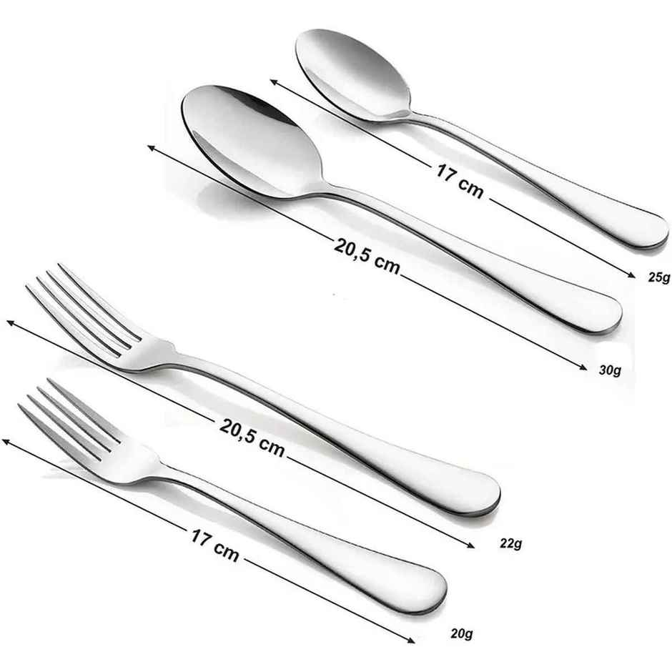 Jensons Charming 24 Pcs Cutlery Set ( With Colored Stand )