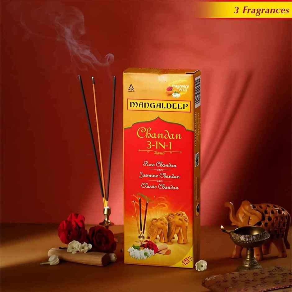 Chandan 3 In 1 Agarbatti | Mangaldeep