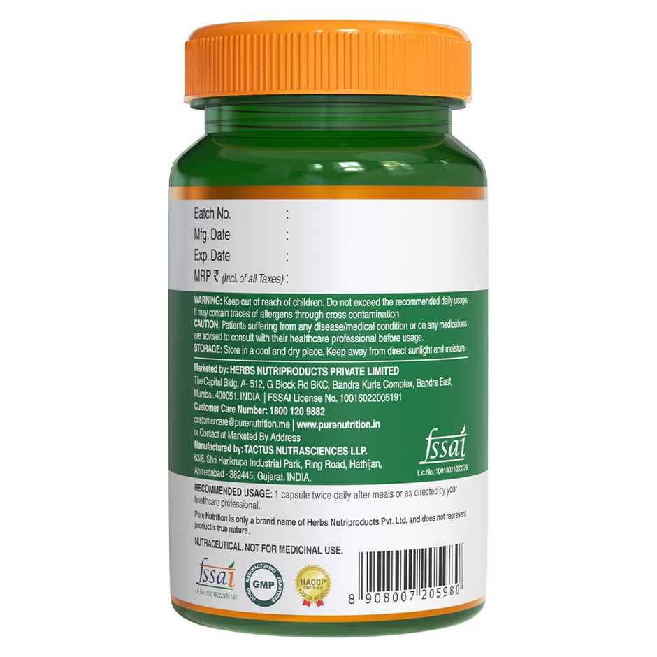 Pure Nutrition Lung Detox | Quercetin | Vitamin C | Ginger & Echinacea Blend