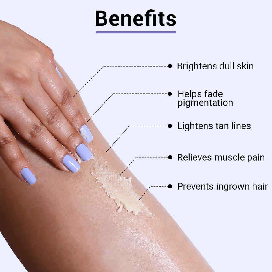SEREKO Body Scrub for Detan & Smoother Skin | With Vitamin C, Epsom Salt & Coconut Oil