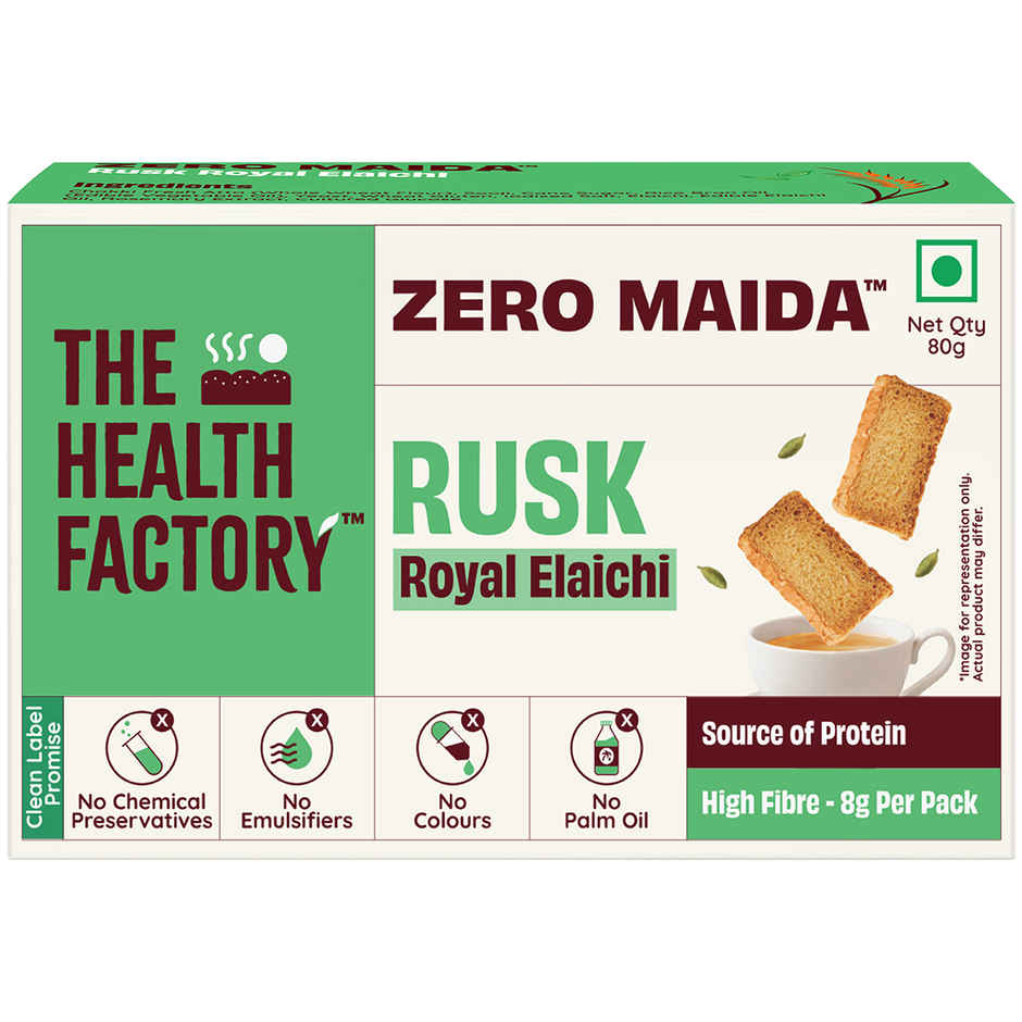 The Health Factory Zero Maida Rusk - Royal Elaichi