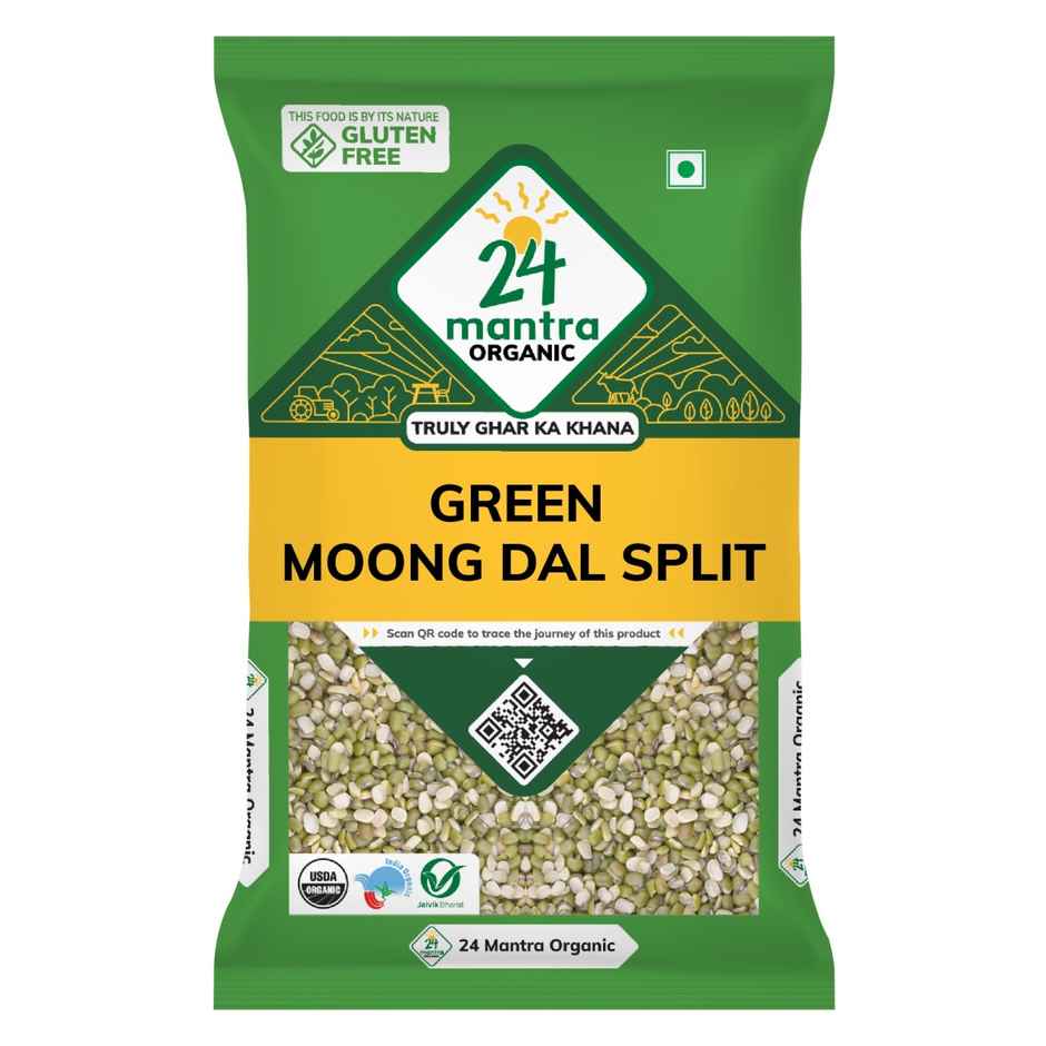 24 Mantra Organic Green Moong Dal - Split