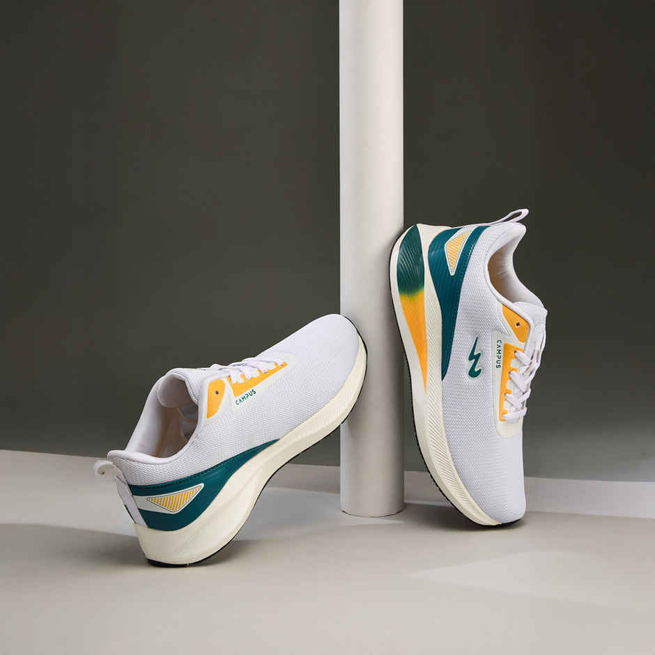 Campus Men's Camp Kripto Running Shoes | White | UK8