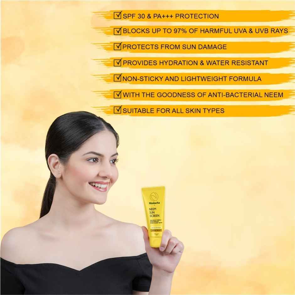 Nimbarka Neem Sunscreen SPF 30 PA+++Broad Spectrum Uv Protection Non-Greasy & Lightweight Formula-4